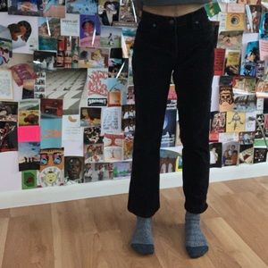 Lands End Black Corduroy Pants